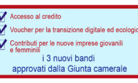 Tre nuovi bandi approvati dalla CAMERA DI COMMERCIO GRAN SASSO D'ITALIA